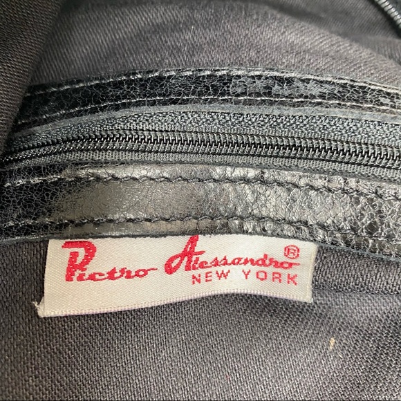 Pictro Alessandro Black Leather Clutch - Picture 6 of 8